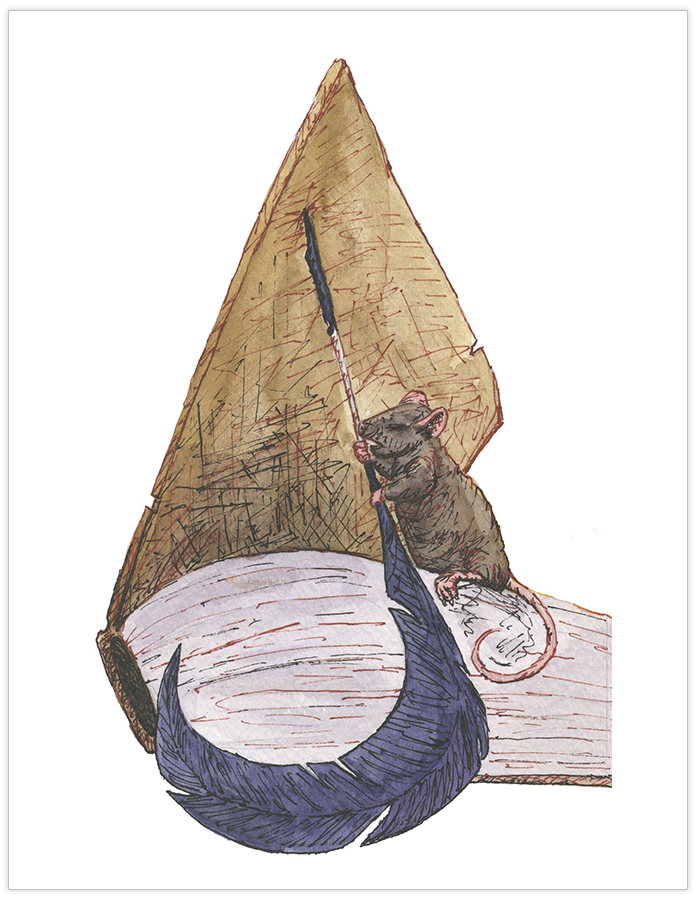 “The Familiar and His Alchemist” Art Print by Sean Greenberg