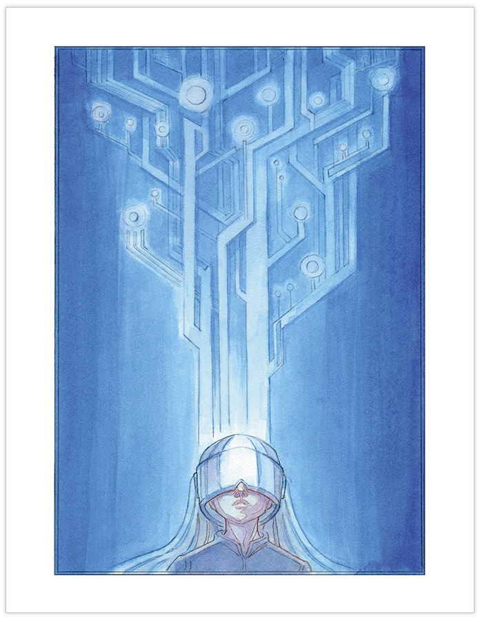 “Messages” Art Print by Casey Robin