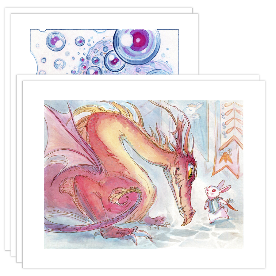 Ember Volume 2, Issue 2 Full Illustration Set by Casey Robin