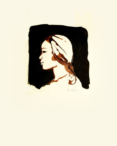 “Impresión del perfil de una mujer” by Rodney Artiles